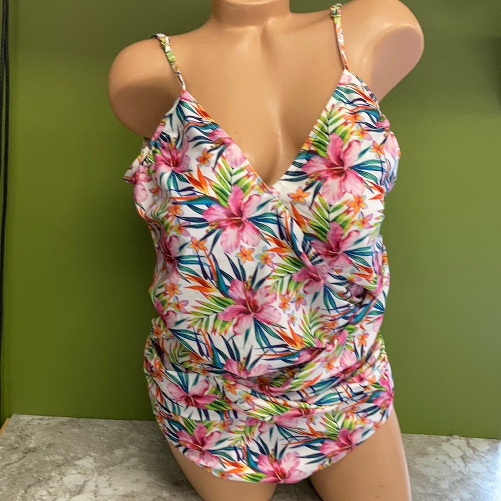 Catherine Malandrino Tropical Floral One Piece